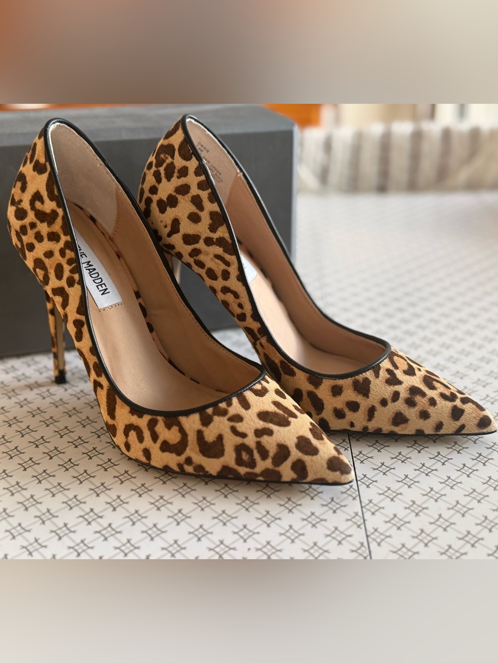 Steve Madden Leopard-Print Pointed Toe Pumps - DAISIE-L